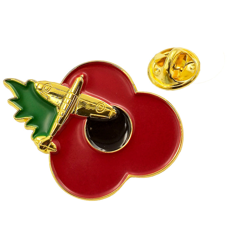 Spitfire Poppy Pin Leaf 3cm