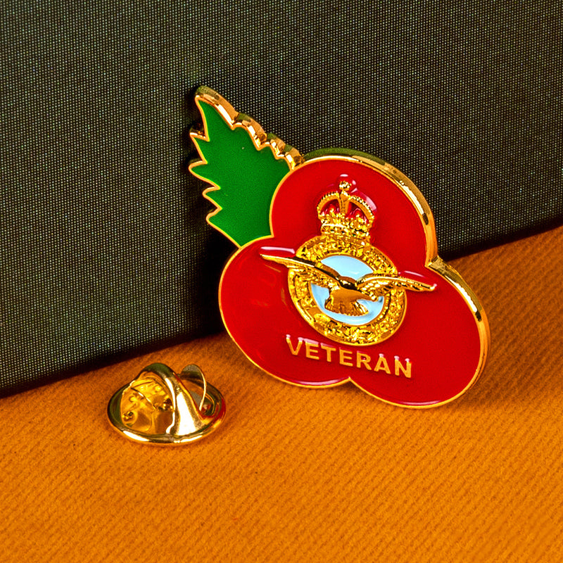 RAF Veteran Poppy Pin 