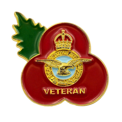 RAF Veteran Poppy Pin 