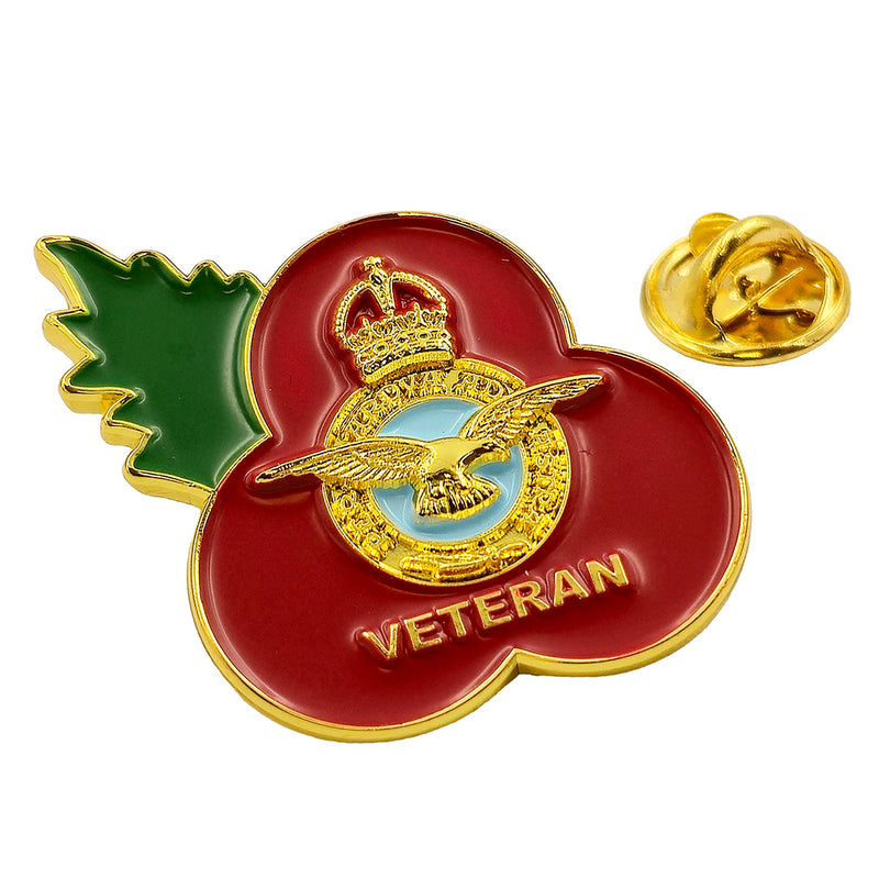 RAF Veteran Poppy Pin 