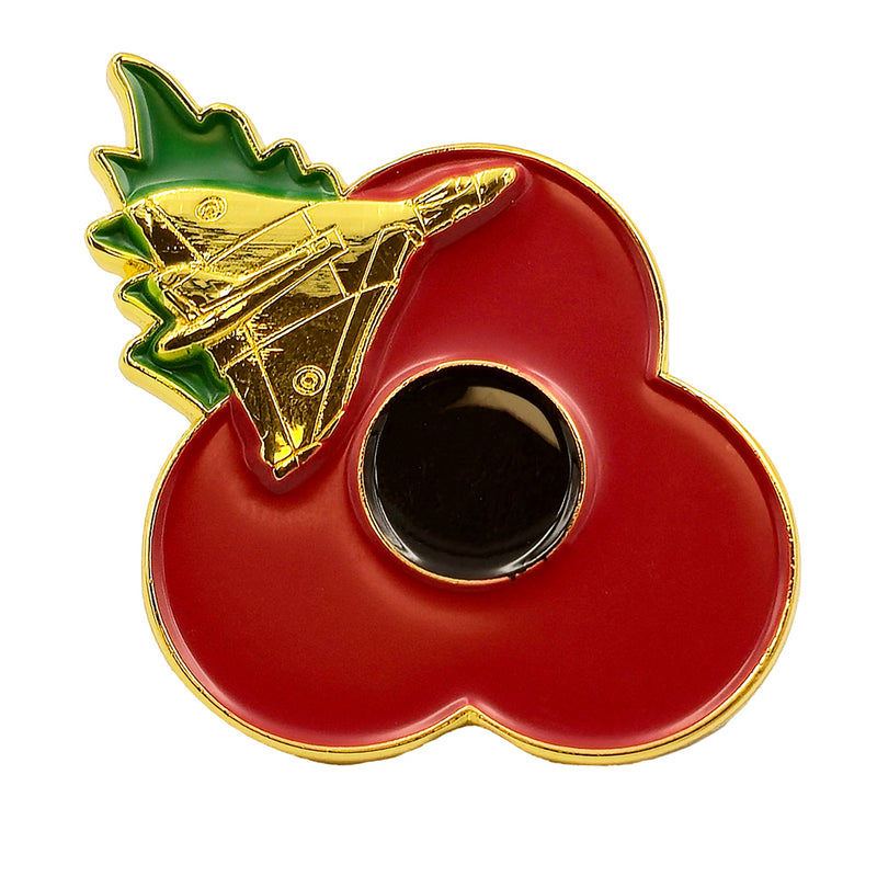 Vulcan Poppy Pin Leaf 3cm