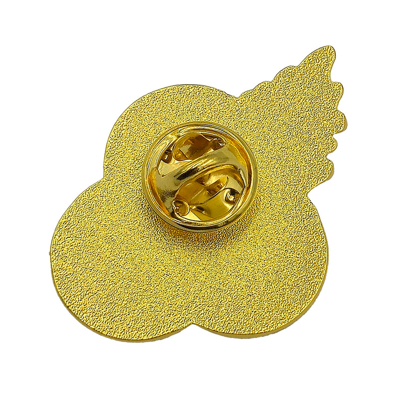 Purple Poppy Pin Leaf