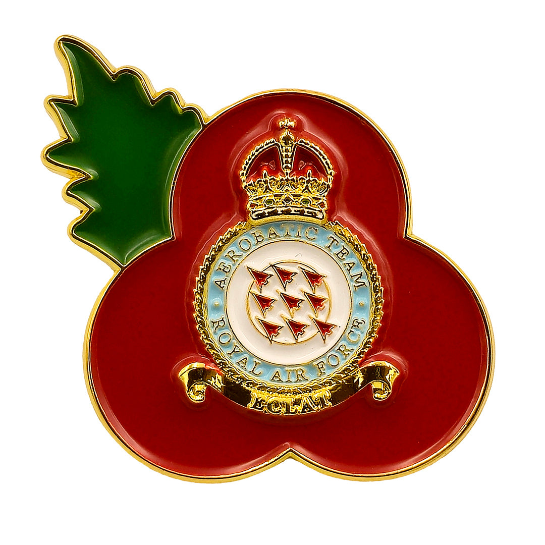 Red Arrows Eclat Poppy Pin Leaf 3cm - RAFATRAD