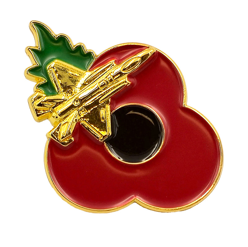 F-35 Poppy Pin Leaf 3cm