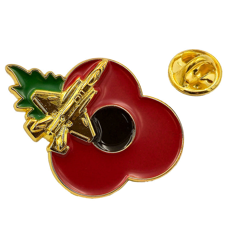 F-35 Poppy Pin Leaf 3cm