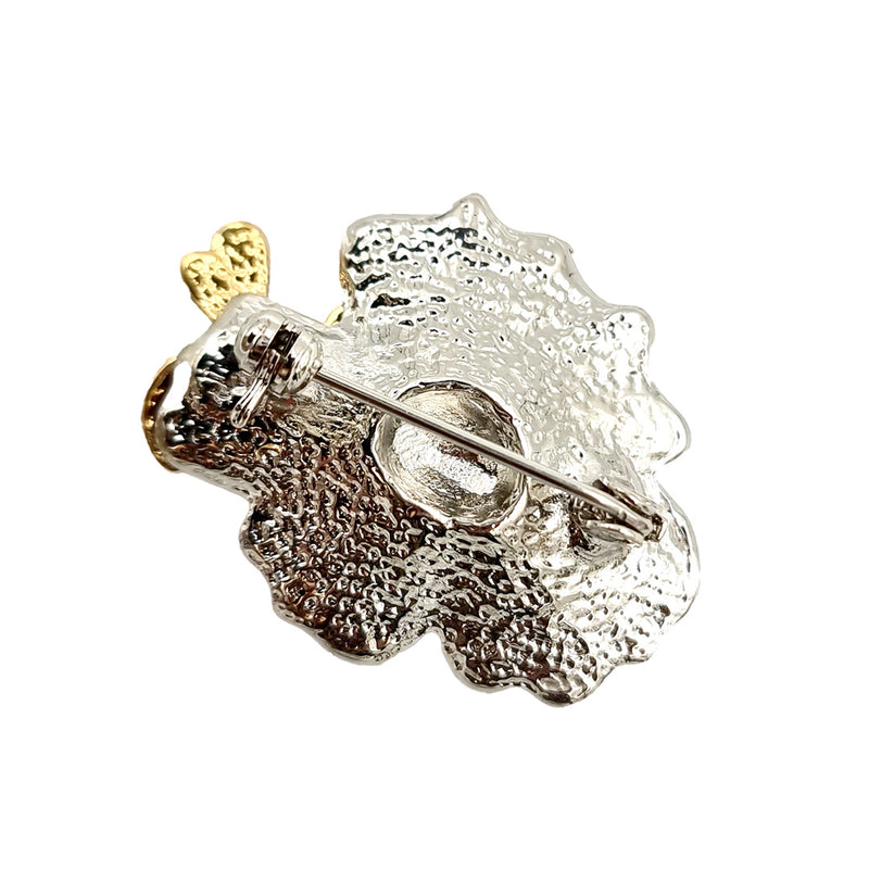 Poppy and Bee Brooch