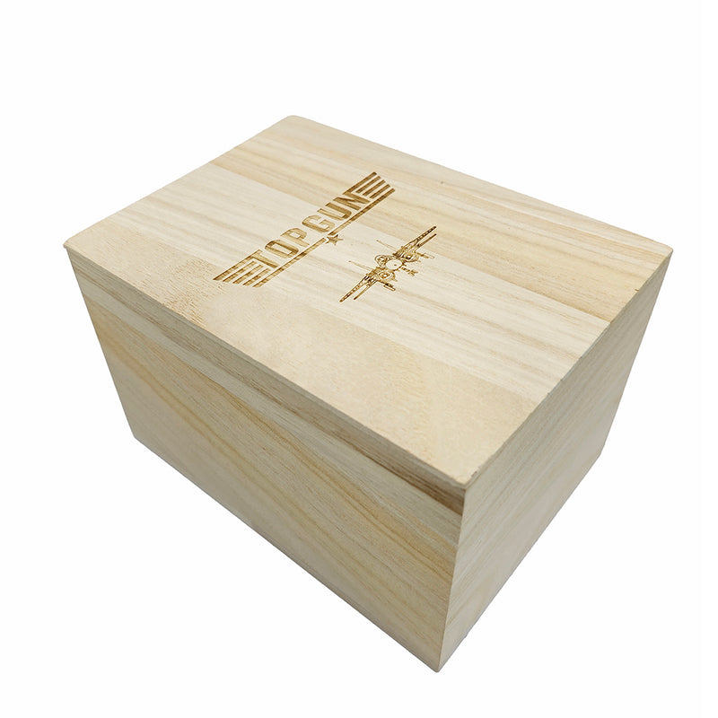 Top Gun Whisky Tumbler with Stones in Wooden Box