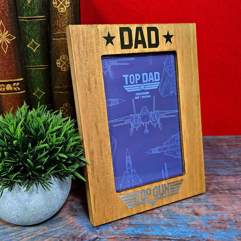 Top Gun Top Dad Photo Frame