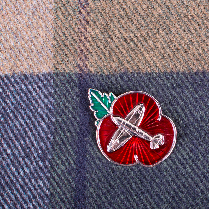 Poppy Pin Badge Spitfire 