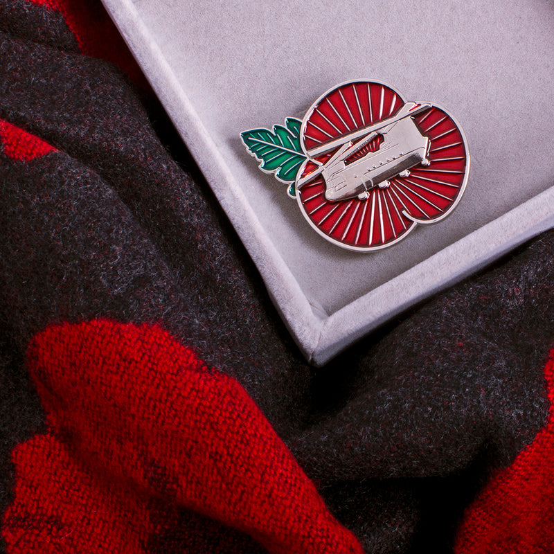 Chinook Badge Poppy