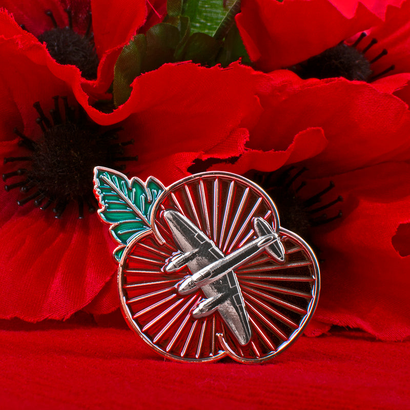 RAF Mosquito Poppy Pin