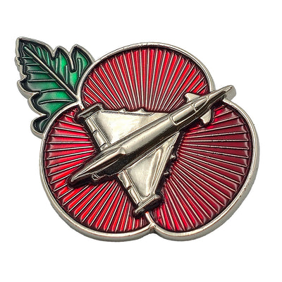 Typhoon Poppy Pin Badge