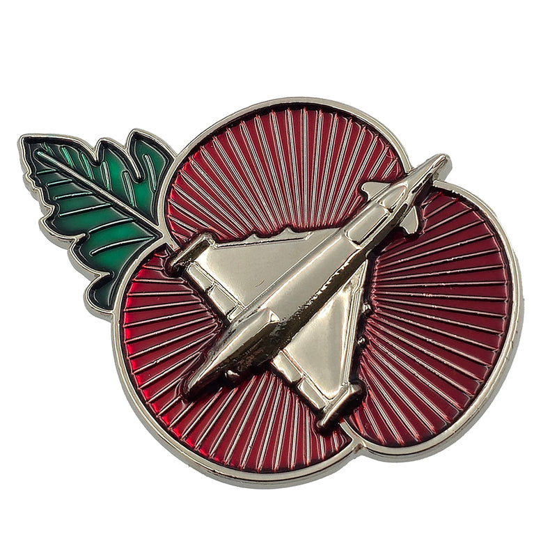 Typhoon Poppy Pin Badge