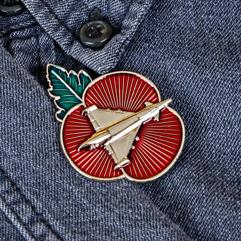 Typhoon Poppy Pin Badge