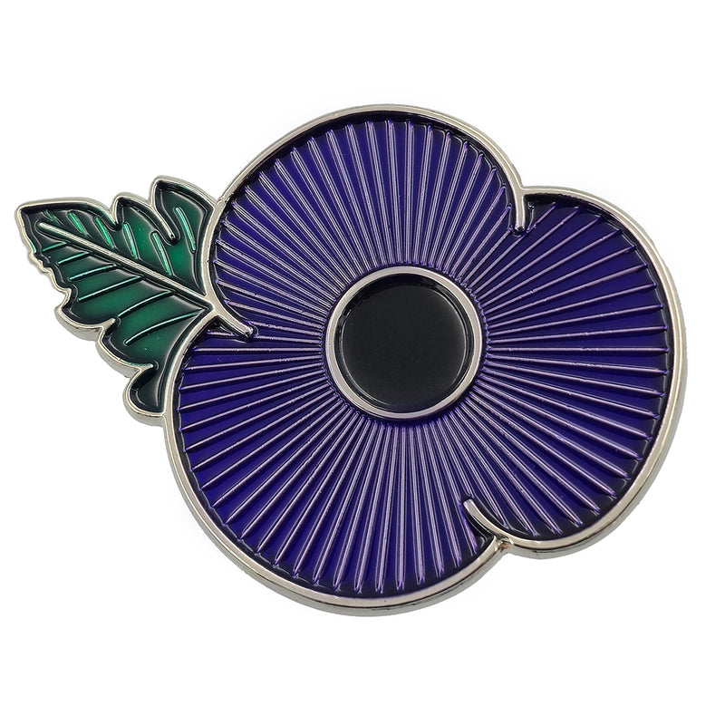 Poppy Pin Badge Purple