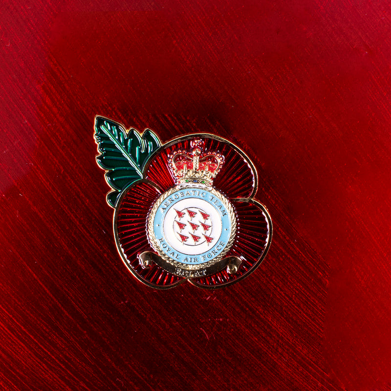 RAF Red Arrows Poppy Pin