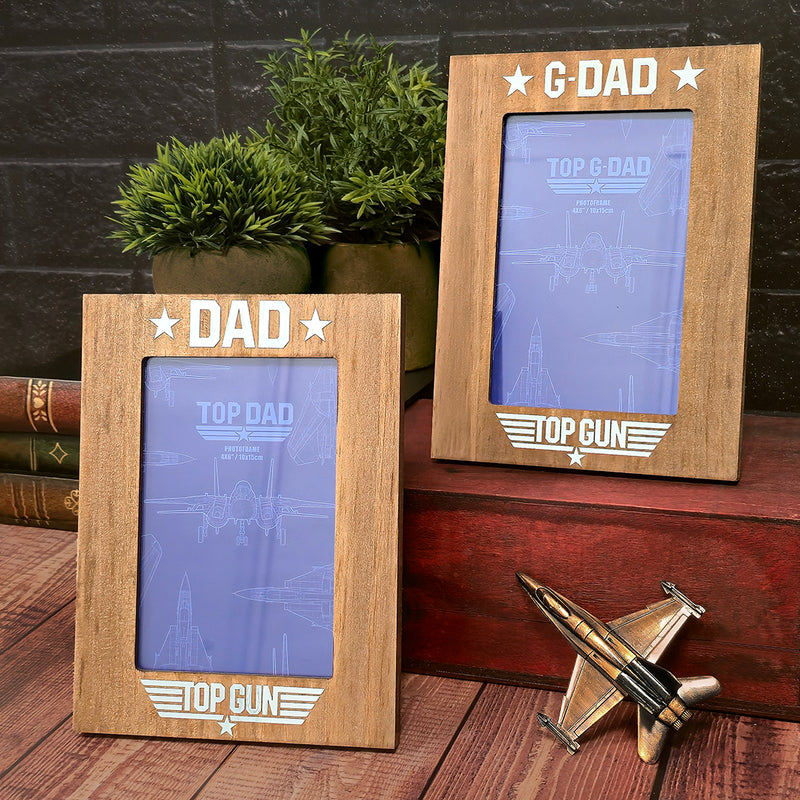 Top Gun Top Dad Photo Frame