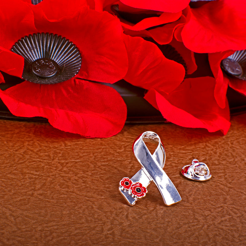 Poppy Ribbon Pin