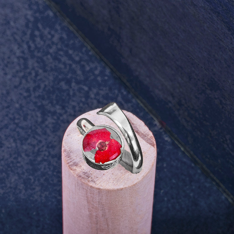 Poppy Flower Ring