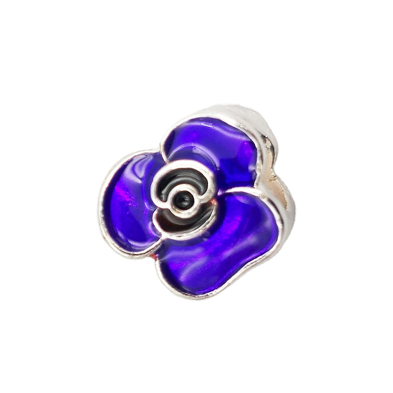 Purple Poppy Charm