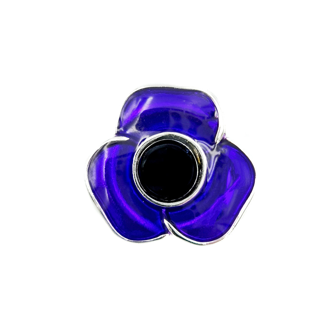 Purple on sale poppy earrings