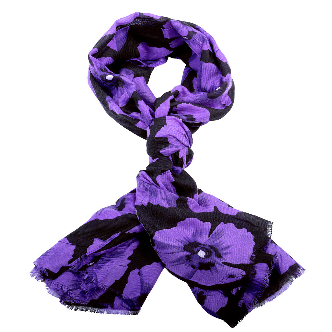 Purple Poppy Scarf | Remembrance | RAFA - RAFATRAD