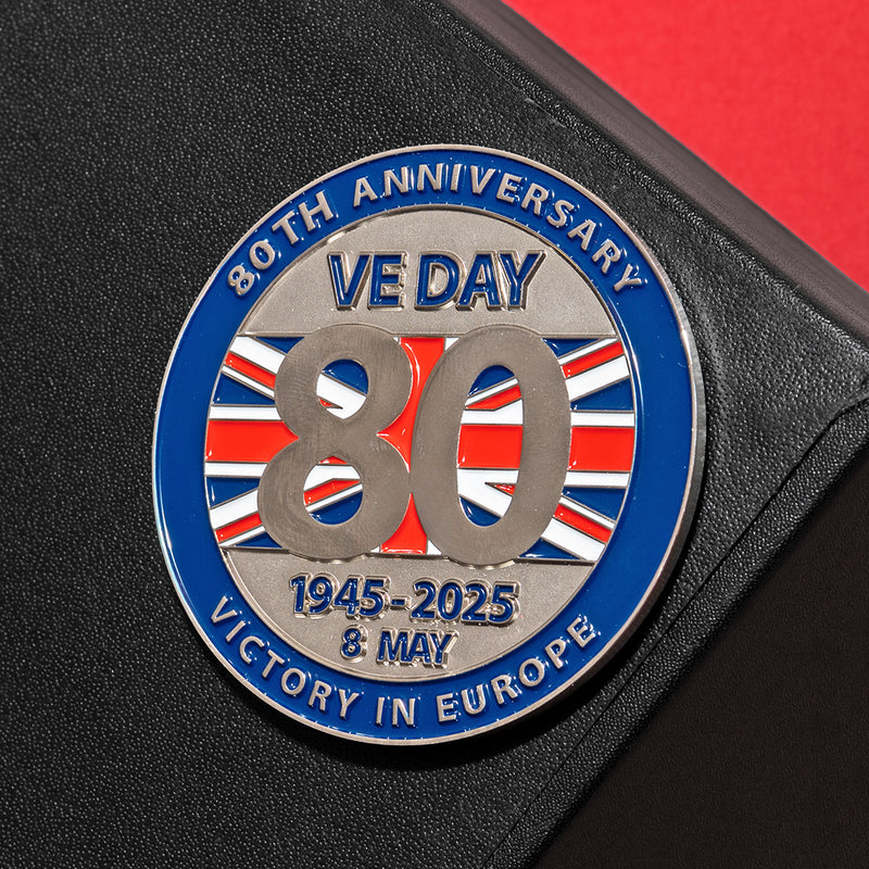 VE Day 80 Metal Magnet