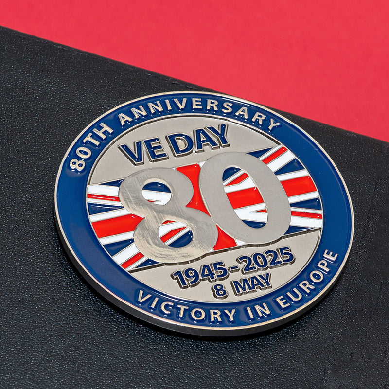 VE Day 80 Metal Magnet