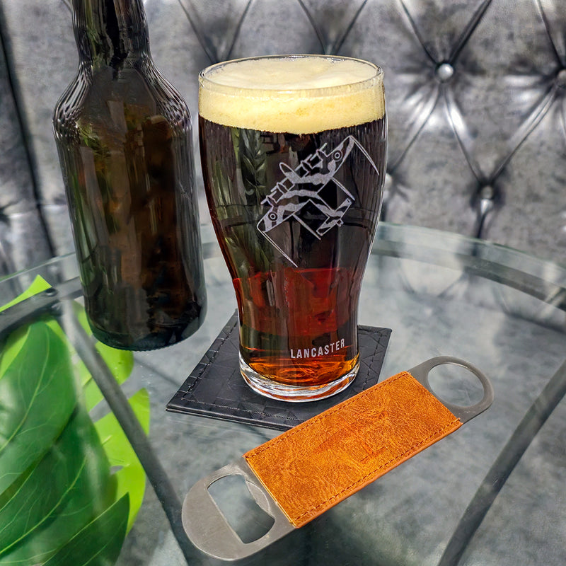 Lancaster Pint Glass & Bottle Opener Set