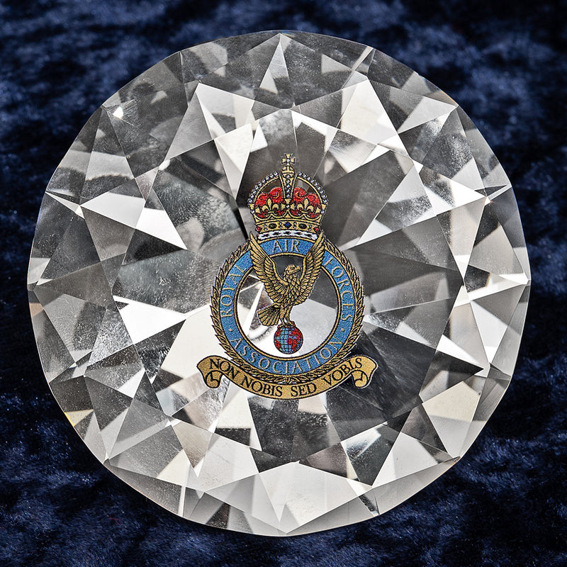 RAF Association Crest (Kings Crown) Paperweight