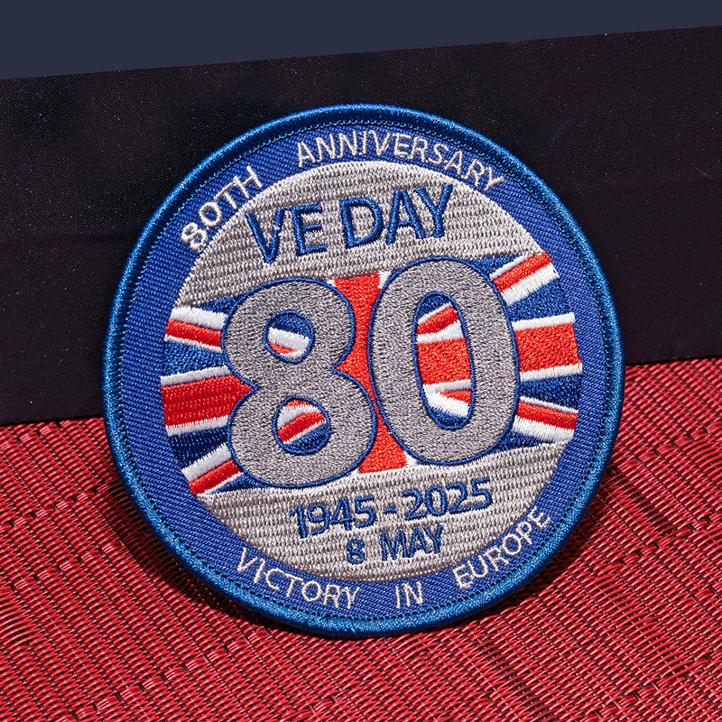 VE Day 80 Embroidered Badge