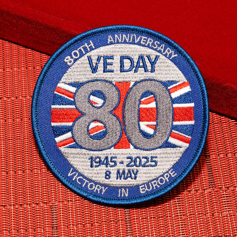 VE Day 80 Embroidered Badge