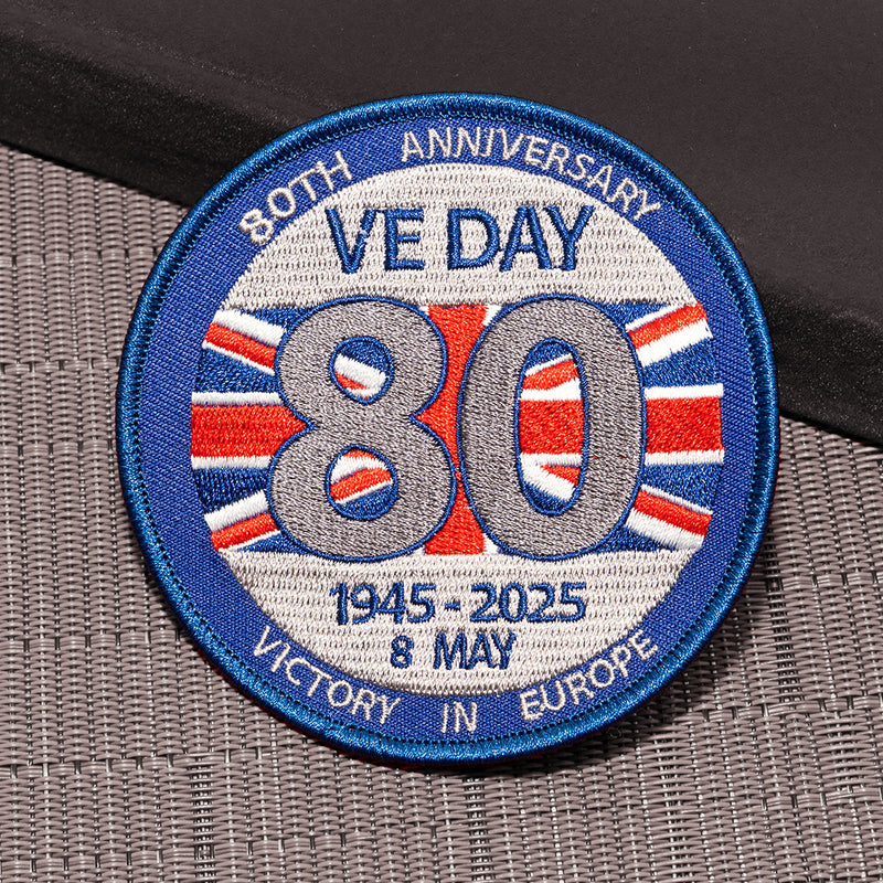 VE Day 80 Embroidered Badge