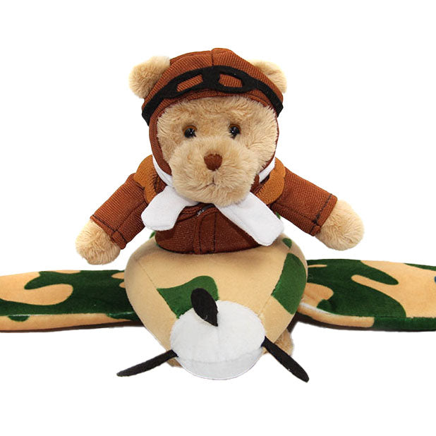Bear In A Plane Spitfire Gift RAF For Kids RAFATRAD RAFATRAD
