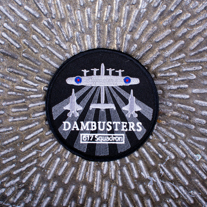RAF Dam Busters 617 Squadron Gold Plated Domed Lapel Pin Badge in Bag RAF Dam Busters 617 Squadron Gold Plated Domed Lapel Pin Badge in Bag
