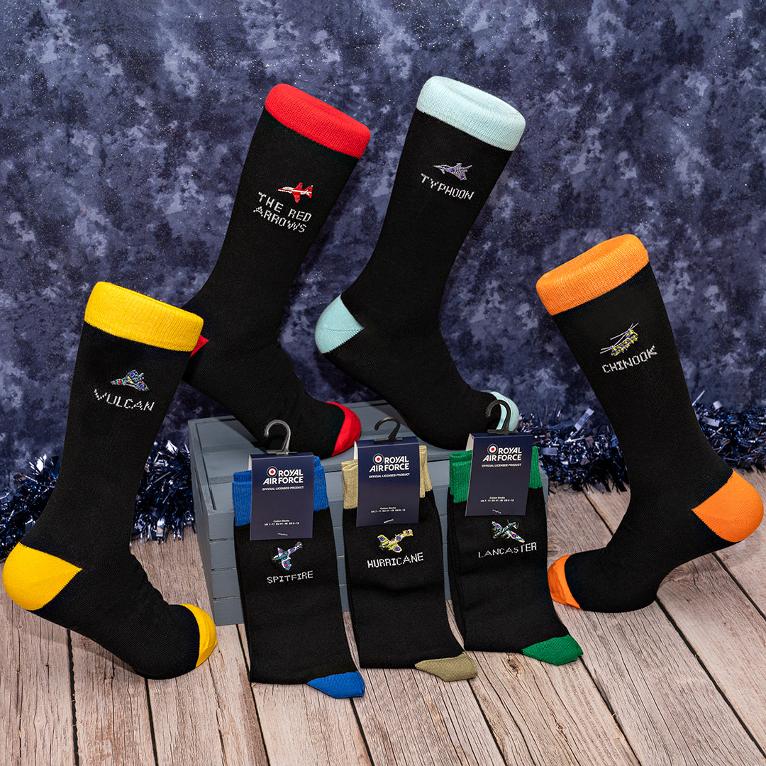 Lockheed Programming Socks Aircraft Socks Multipack | RAF Gifts | RAFA Shop - RAFATRAD