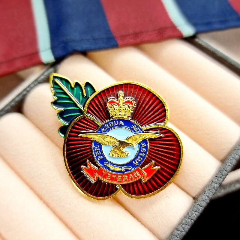 RAF Veteran Poppy Pin