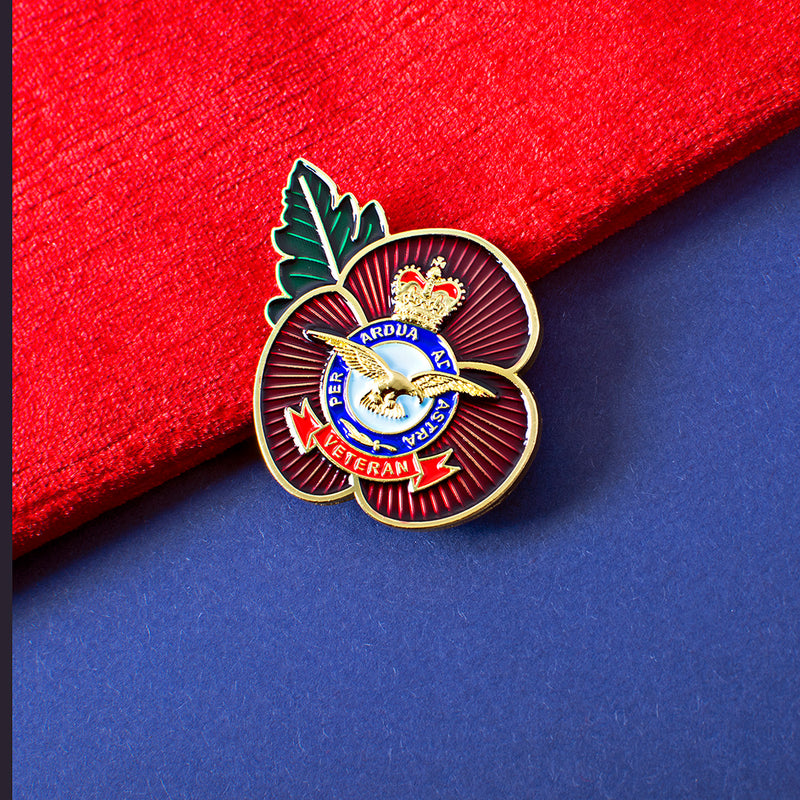 RAF Veteran Poppy Pin