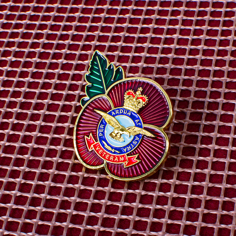 RAF Veteran Poppy Pin