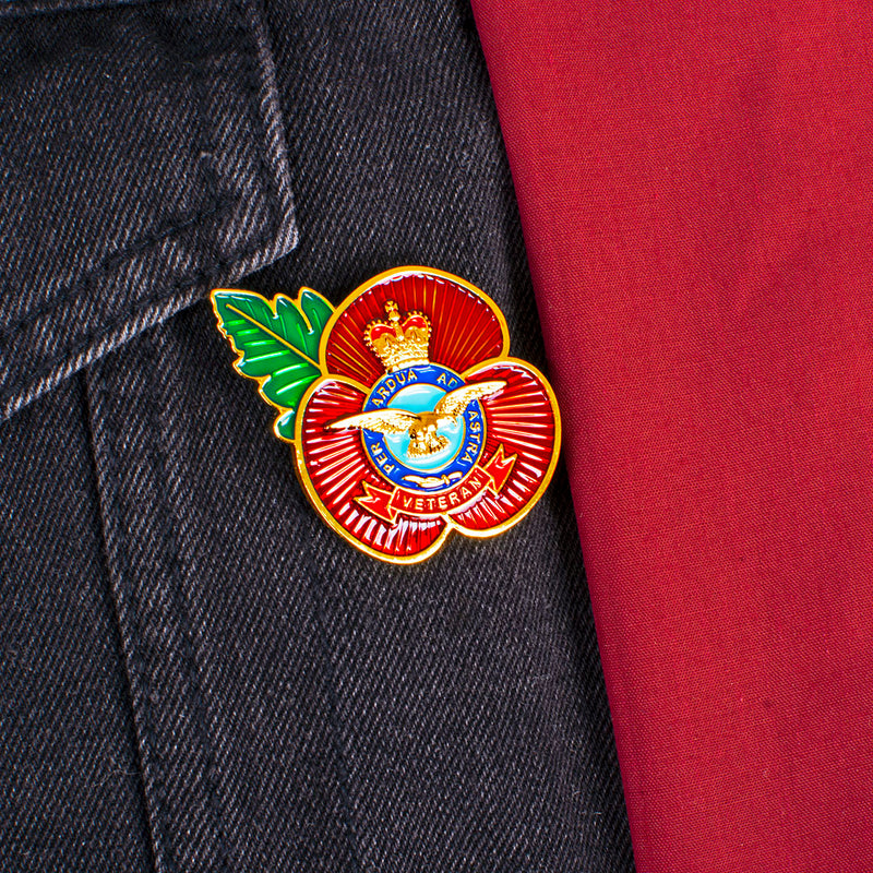 RAF Veteran Poppy Pin