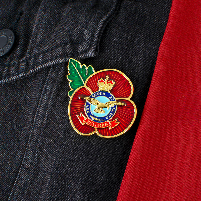 RAF Veteran Poppy Pin