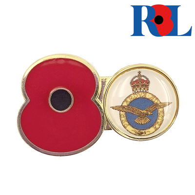 RBL - RAF Crest Service Poppy Pin