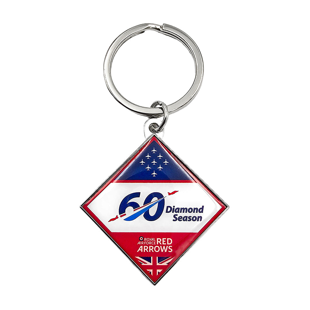 Dimand Key Rings Red Arrows 60th Diamond Season Diamond Keyring - RAFATRAD