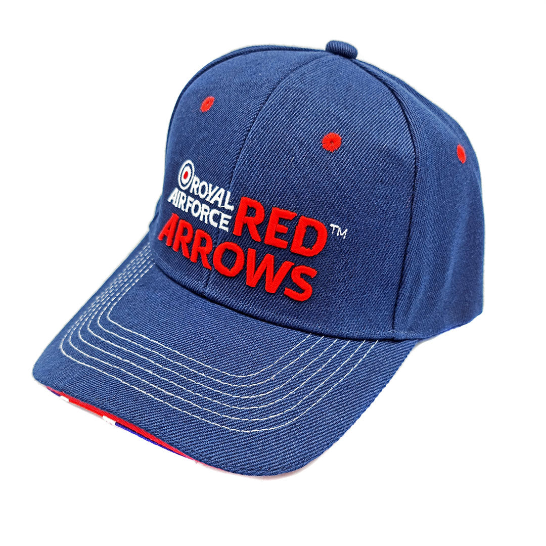 Red Arrows Union Jack Peak Baseball Cap Adults RAFATRAD