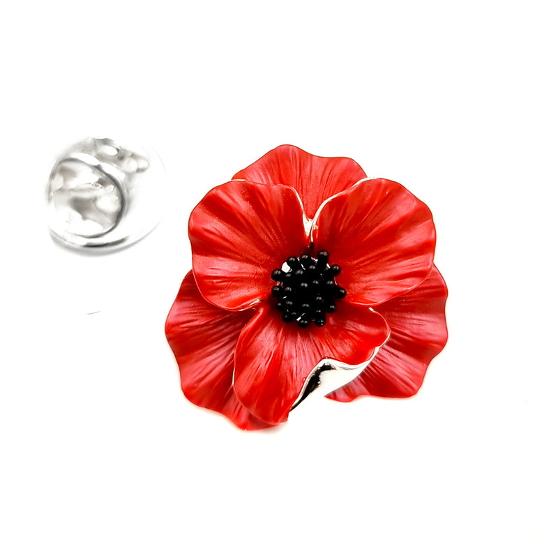 Red Poppy Pin