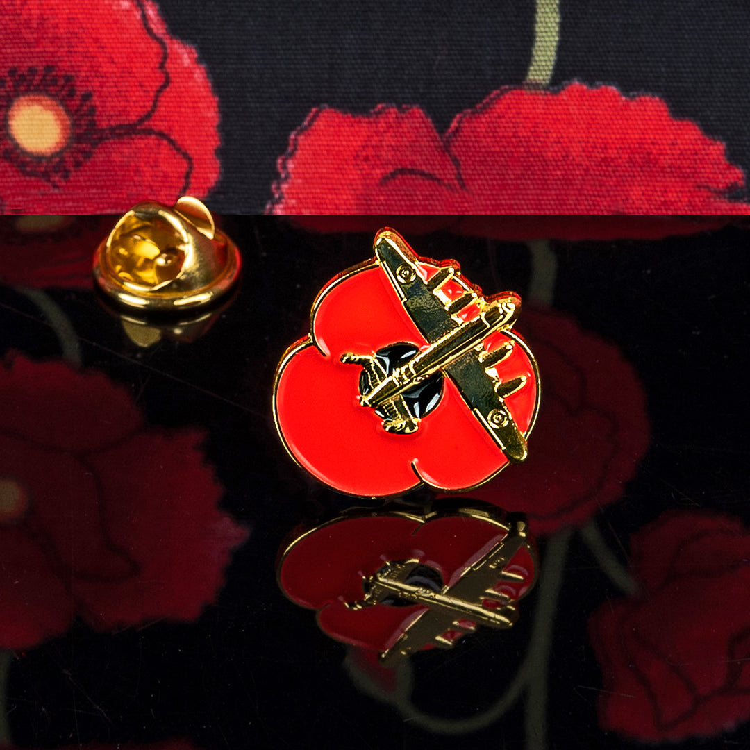 Poppy Pin Rugby Lancaster Poppy Pin Badge | Remembrance Pins | RAFA - RAFATRAD