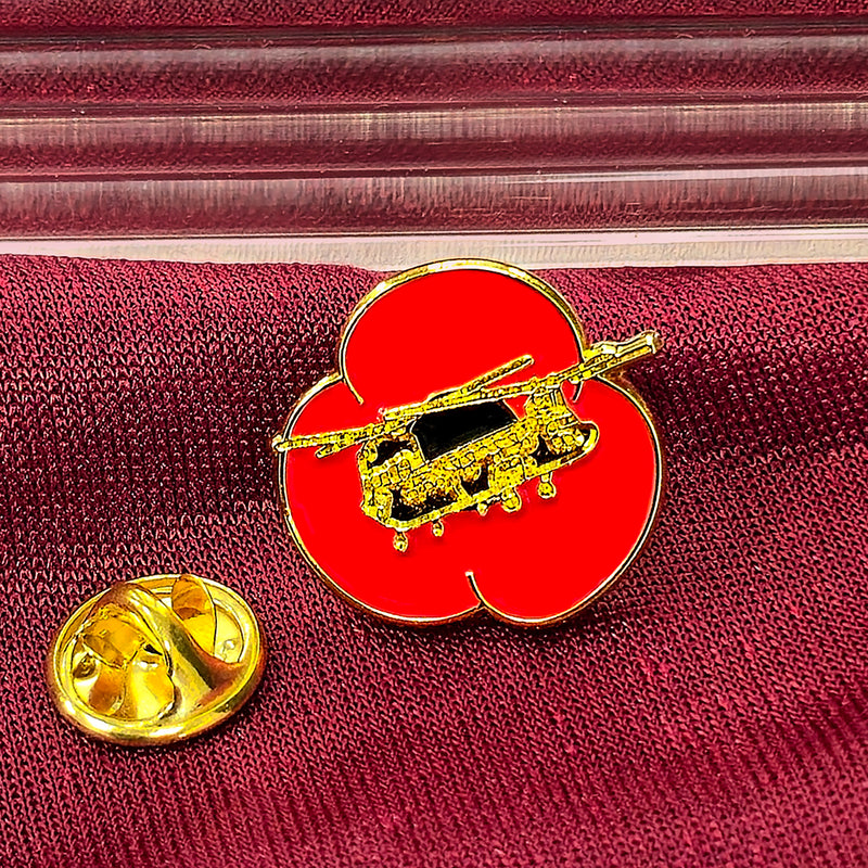 Chinook Poppy Pin Badge