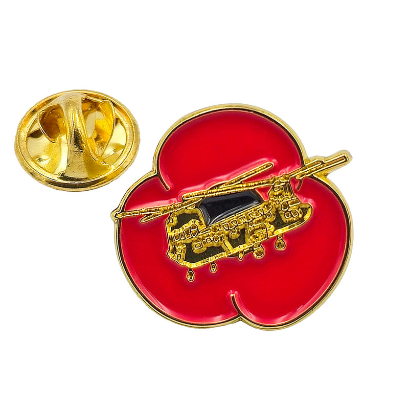 Chinook Poppy Pin