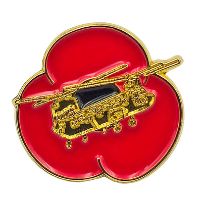 Chinook Poppy Pin Badge
