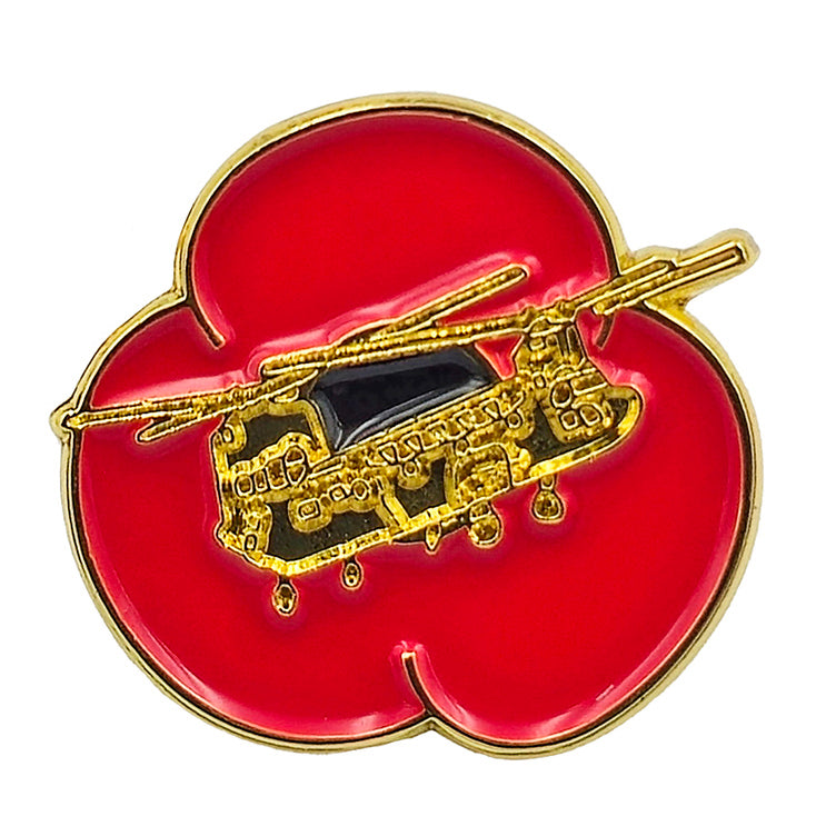 Chinook Poppy Pin Badge